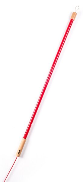 Stojacie Lampa SELETTI, Linea, Červená, Obývacia izba, Sklo, Dizajnový