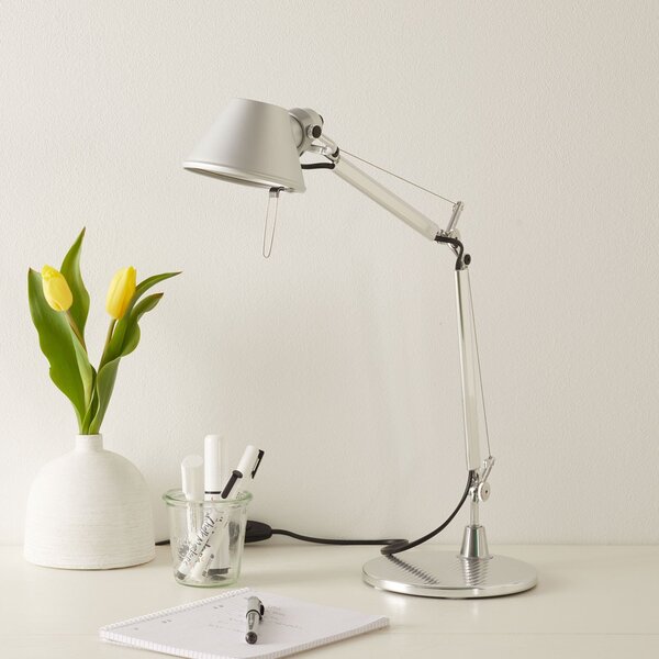 Stolové Lampa Artemide, Tolomeo Micro, Metalická, Pracovňa, Kov, Dizajnový