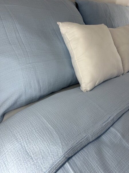 Mušelínové obliečky Baby Blue Rozmer obliečok: 200x220 cm, Obsah balenia: Set Balenie