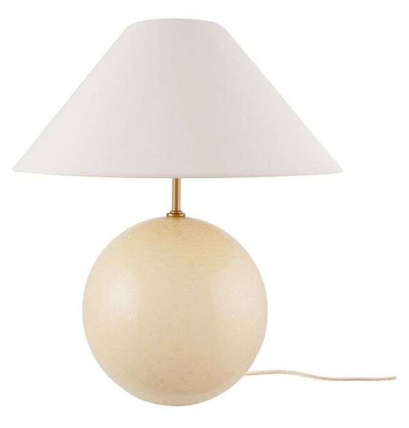 Stolové Lampa Globen Lighting, IRIS, Béžová, Obývacia izba, Sklo, Vintage
