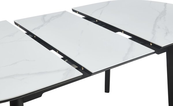 Dekorstudio Rozkladací jedálenský stôl CARRARA 140(180)x85 cm - biely