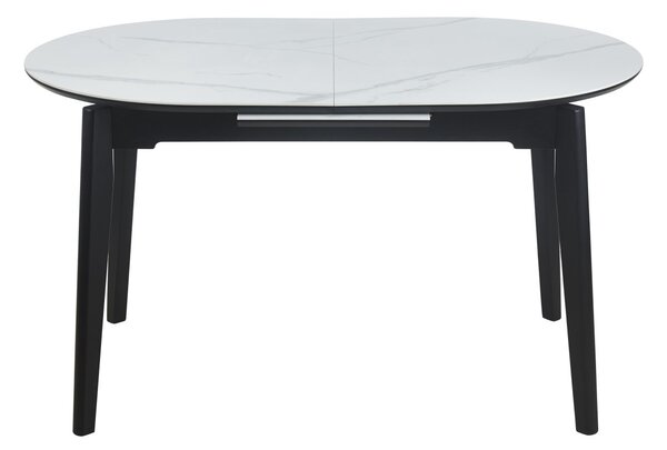 Dekorstudio Rozkladací jedálenský stôl CARRARA 140(180)x85 cm - biely