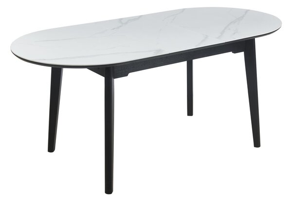 Dekorstudio Rozkladací jedálenský stôl CARRARA 140(180)x85 cm - biely