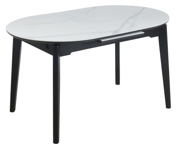 Dekorstudio Rozkladací jedálenský stôl CARRARA 140(180)x85 cm - biely