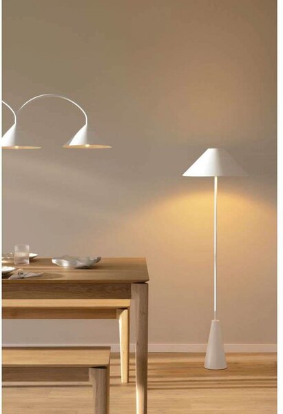 Stojacie Lampa Globen Lighting, Biela, Obývacia izba, Kov