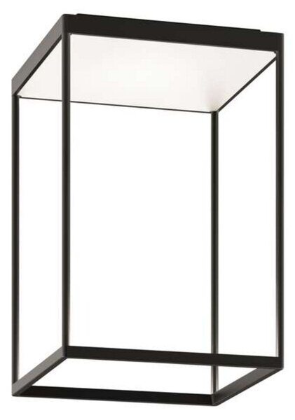 Stropné Lampa Serien Lighting, stmievateľné, Čierna, Obývacia izba, Hliník