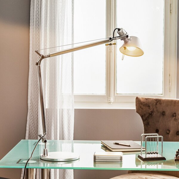 Stolové Lampa Artemide, Tolomeo, Metalická, Pracovňa, Kov, Dizajnový