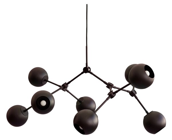 Lustre 101 COPENHAGEN, stmievateľné, Čierna, Obývacia izba, Kov, Moderný