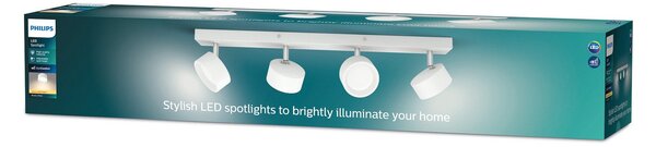 Stropné Lampa Philips, Bracia, Biela, Obývacia izba, Kov, Moderný