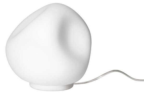 Stolové Lampa Foscarini, Hoba Midi, Biela, Obývacia izba, Sklo, Dizajnový