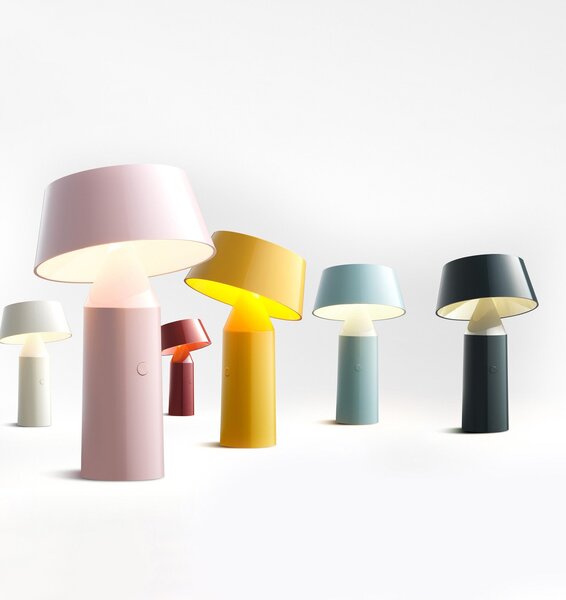 Stolové Lampa MARSET, Bicoca, stmievateľné, Modrá, Obývacia izba, Plast, Dizajnový