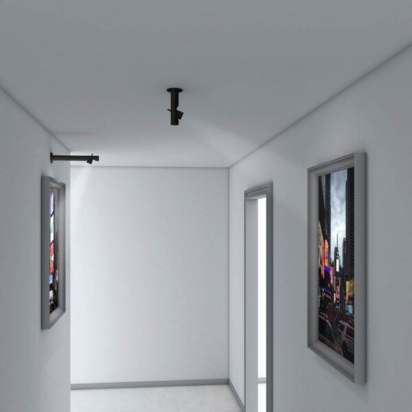 Stropné Lampa Martinelli Luce, Calabrone Spot, Čierna, Obývacia izba, Kov, Dizajnový