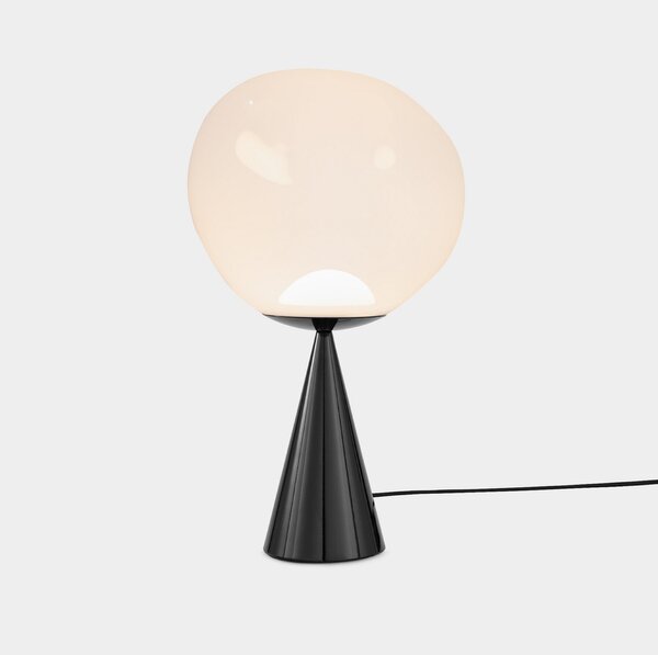 Stolové Lampa Tom Dixon, Melt Cone Fat, stmievateľné, Čierna, Obývacia izba, Kov, Dizajnový