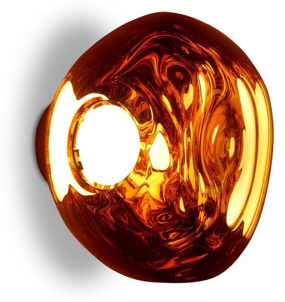 Nástenné Svietidlo Tom Dixon, Melt Surface Mini, stmievateľné, Meď, Obývacia izba, Plast, Dizajnový