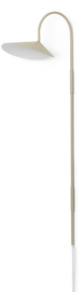 Nástenné Svietidlo ferm LIVING, Arum Swivel Tall, Béžová, Obývacia izba, Kov, Dizajnový