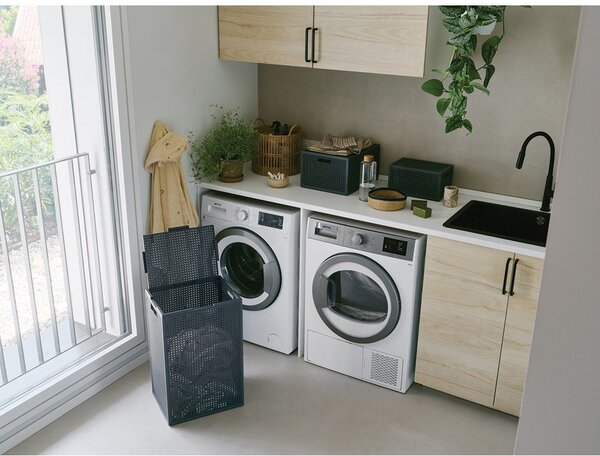 Tmavosivý kôš na bielizeň z recyklovaného plastu 60 l Kaya – Curver