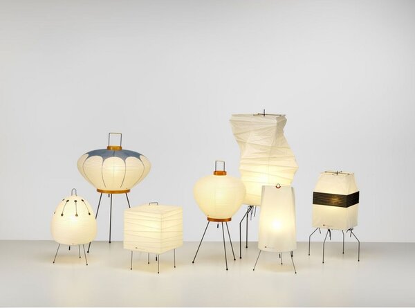 Stolové Lampa Vitra, Biela, Obývacia izba, Papier / Kartón