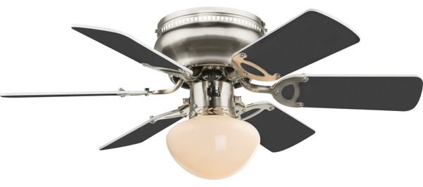 Globo 0307W stropné svietidlo s ventilátorom Ugo 1x60W | E27 - s ťahovým vypínačom