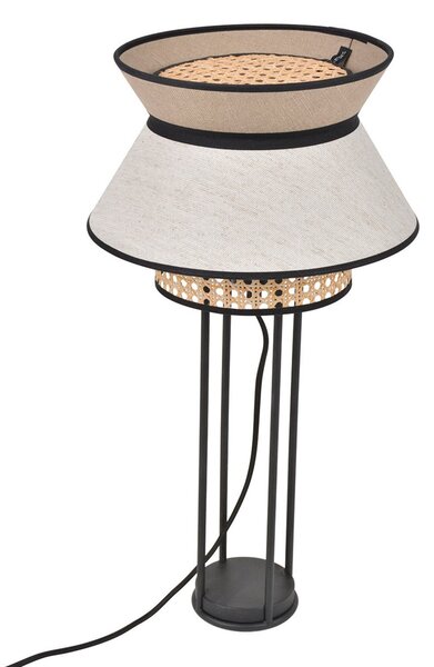 Stolové Lampa MARKET SET, Singapour DBL, Béžová, Obývacia izba, Tkanina / Textil, Dizajnový