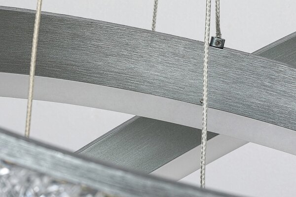 Rabalux 2230 LED závesné stropné svietidlo Avalon 1x75W | 4730lm | 4000K- hliník, biela