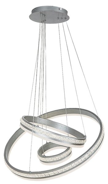 Rabalux 2230 LED závesné stropné svietidlo Avalon 1x75W | 4730lm | 4000K- hliník, biela