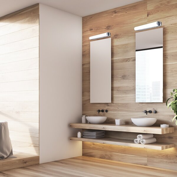 Rabalux 2066 LED kúpeľňové nástenné svietidlo nad zrkadlo Matt 1x15W | 1360lm | 4000K | IP44 - chróm, biela