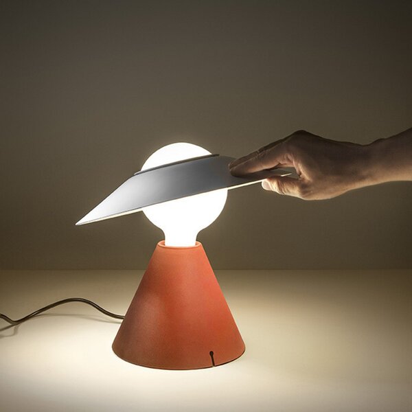 Stolové Lampa Stilnovo, Fante, Červená, Obývacia izba, Plast, Dizajnový