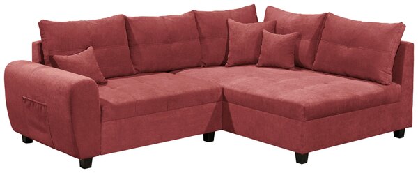 ROHOVÁ SEDAČKA, textil, kompozitné drevo, bobuľová MID.YOU - Sedačky, Online Only