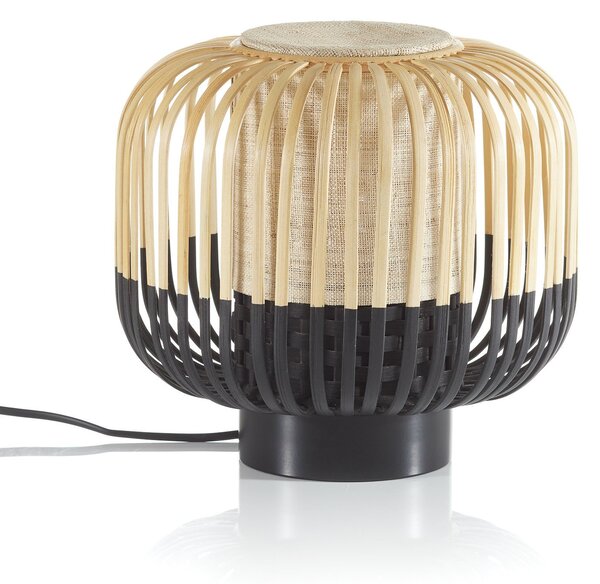 Stolové Lampa Forestier, Bamboo Light S, Čierna, Obývacia izba, Bambus, Dizajnový
