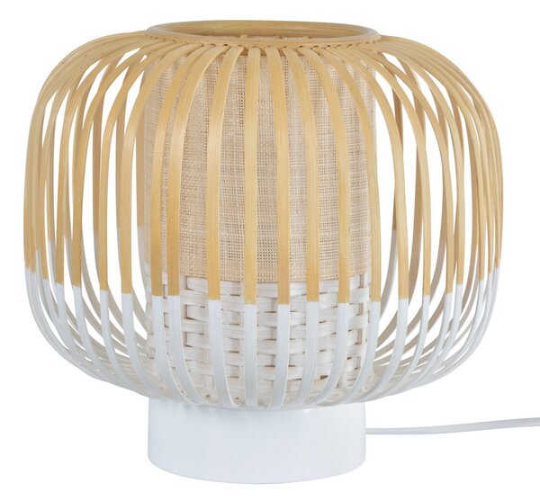 Stolové Lampa Forestier, Bamboo Light S, Biela, Obývacia izba, Bambus, Dizajnový
