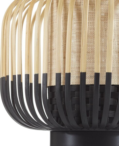 Stolové Lampa Forestier, Bamboo Light S, Čierna, Obývacia izba, Bambus, Dizajnový