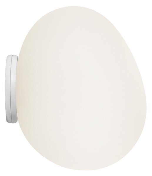 Nástenné Svietidlo Foscarini, Gregg piccola, stmievateľné, Biela, Chodba, Sklo, Dizajnový