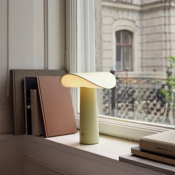Stolové Lampa GEJST, Lium, stmievateľné, Žltá, Obývacia izba, Hliník, Moderný