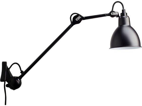 Nástenné Svietidlo Lampe Gras, Čierna, Obývacia izba, Kov