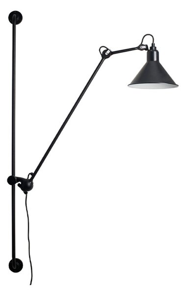 Nástenné Svietidlo Lampe Gras, Čierna, Obývacia izba, Kov, Industriálny