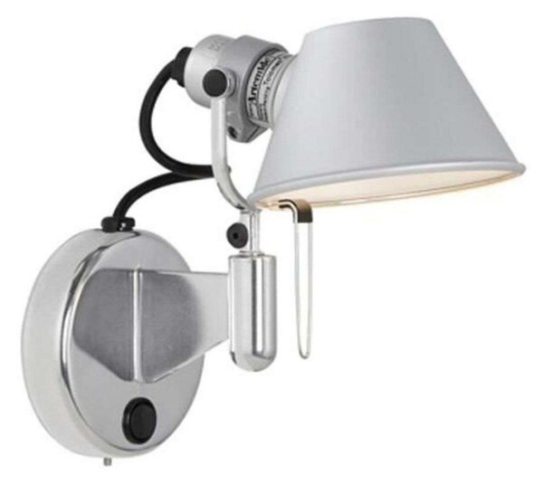 Nástenné Svietidlo Artemide, Metalická, Spálňa, Hliník, Dizajnový