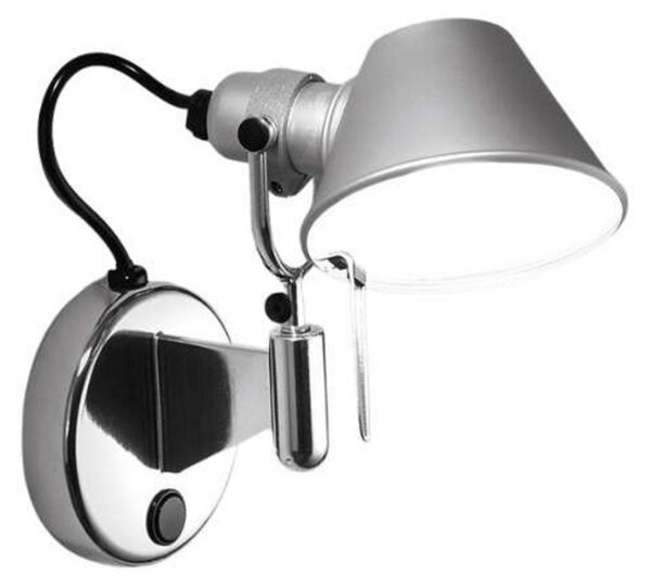 Nástenné Svietidlo Artemide, Metalická, Spálňa, Hliník, Dizajnový