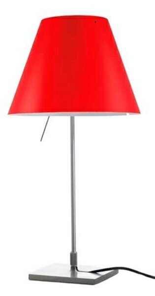 Stolové Lampa Luceplan, Červená, Obývacia izba, Hliník