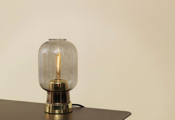 Stolové Lampa Normann Copenhagen, Sivá, Obývacia izba, Sklo