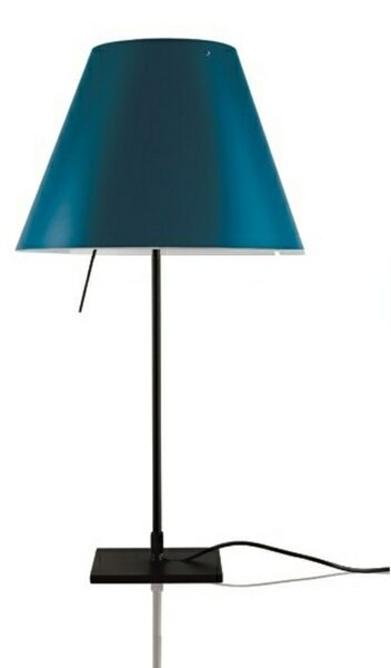 Stolové Lampa Luceplan, Modrá, Obývacia izba, Hliník