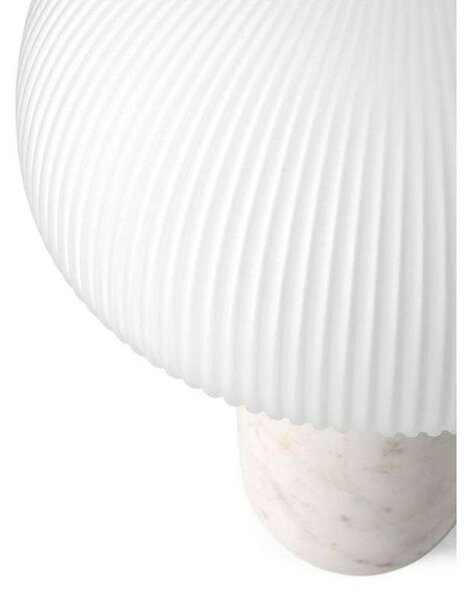 Stolové Lampa Vipp, stmievateľné, Biela, Obývacia izba, Sklo