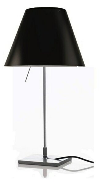 Stolové Lampa Luceplan, Čierna, Obývacia izba, Hliník