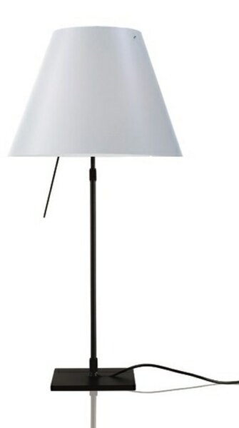 Stolové Lampa Luceplan, stmievateľné, Biela, Obývacia izba, Hliník