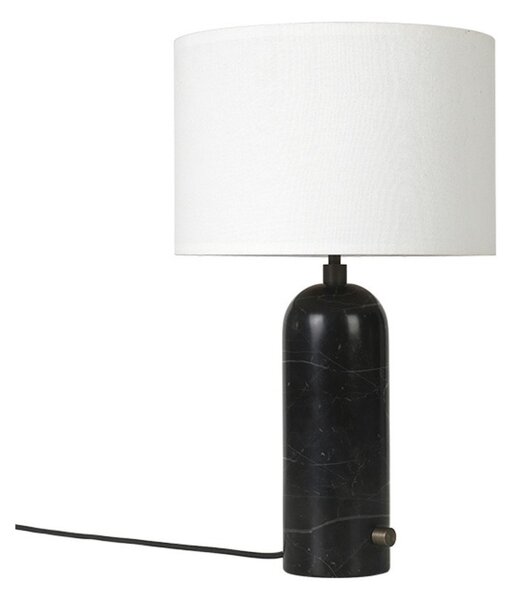 Stolové Lampa GUBI, stmievateľné, Čierna, Obývacia izba, Mramor