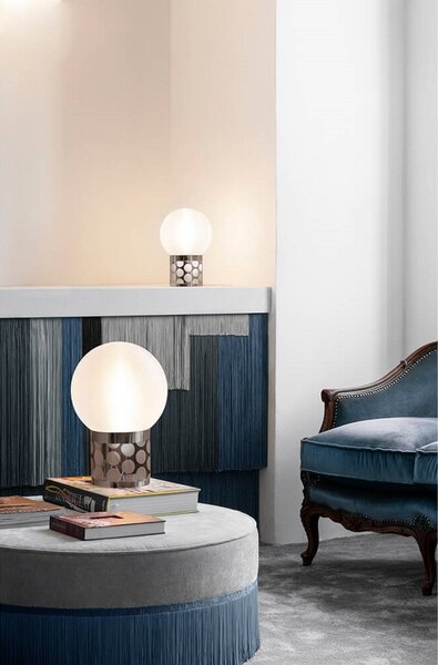 Stolové Lampa Slamp, Zlatá / Mosadz, Obývacia izba, Plast