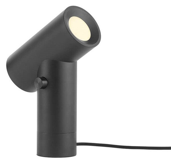 Stolové Lampa Muuto, stmievateľné, Čierna, Obývacia izba, Hliník