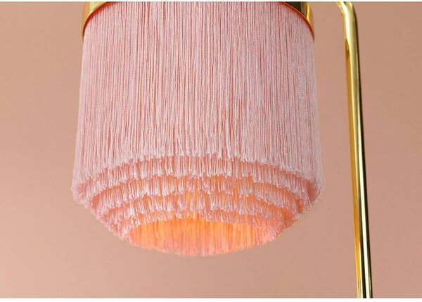 Stolové Lampa Warm Nordic, Pudrová, Obývacia izba, Kov, Vintage