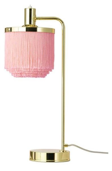 Stolové Lampa Warm Nordic, Pudrová, Obývacia izba, Kov, Vintage
