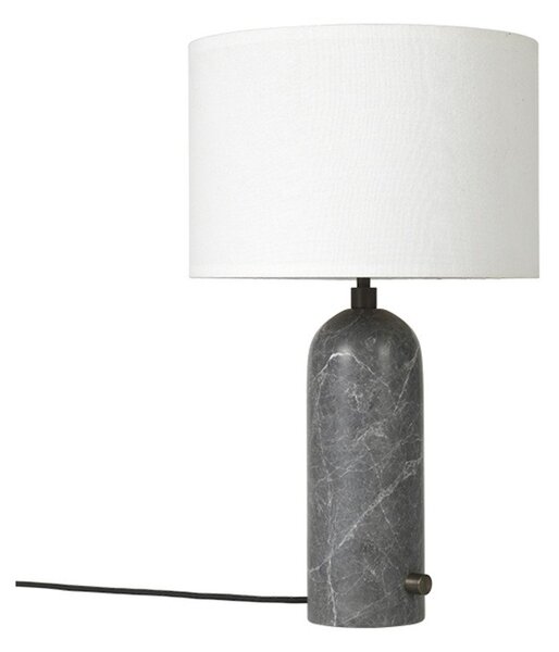 Stolové Lampa GUBI, stmievateľné, Sivá, Obývacia izba, Mramor