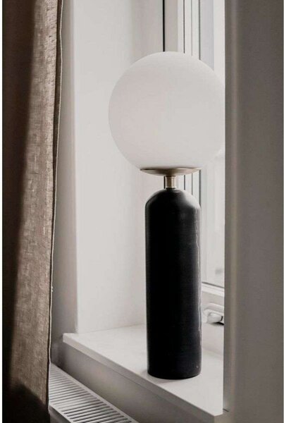 Stolové Lampa Globen Lighting, Torrano, Čierna, Obývacia izba, Sklo, Dizajnový
